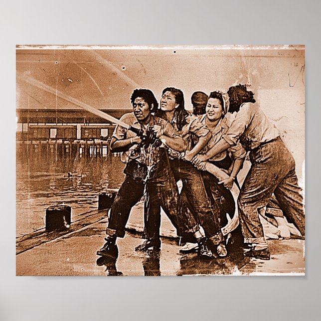 Women Firefighters Pearl Harbor December 7th Poster (Front)
