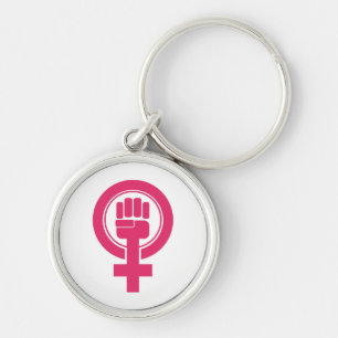 Women Fist Resist Symbol Keychain