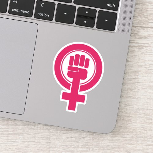 Women Fist Resist Symbol Sticker