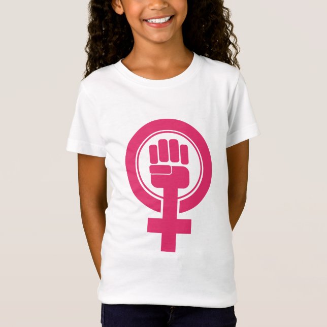 Women Fist Resist Symbol T-Shirt (Front)