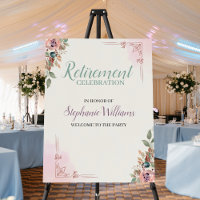 Women Floral Classic Elegant Retirement Party