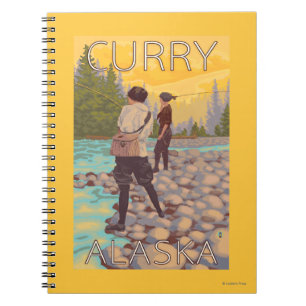 Women Fly Fishing - Curry, Alaska Notebook