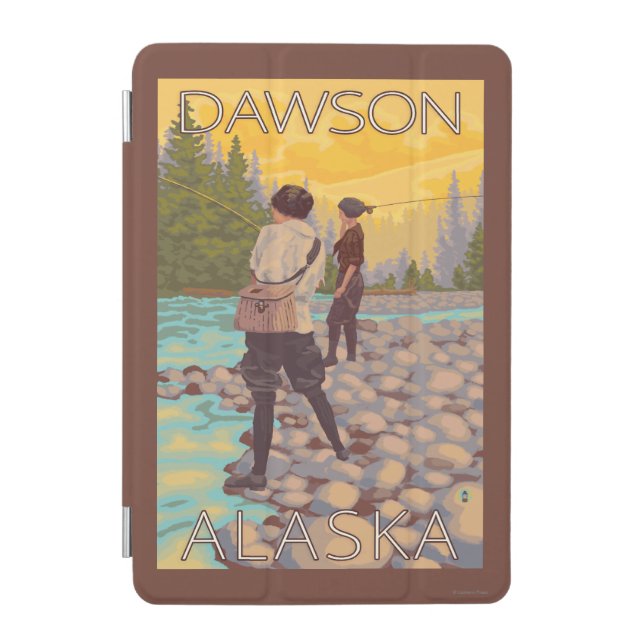Women Fly Fishing - Dawson, Alaska iPad Mini Cover (Front)