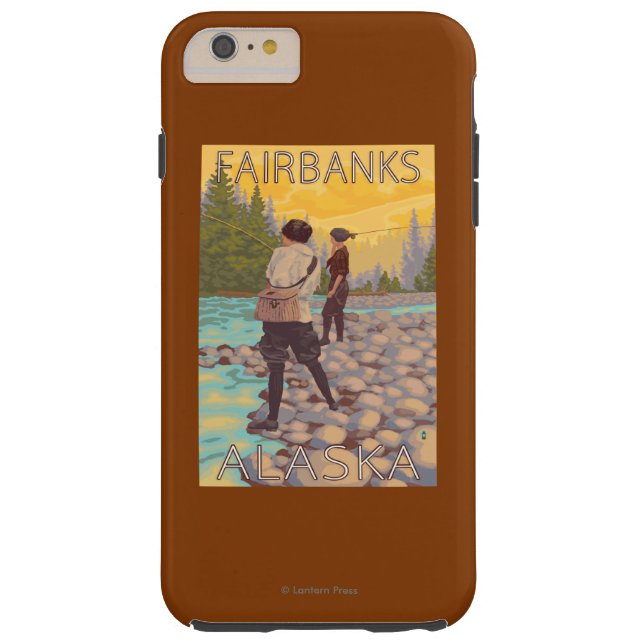 Women Fly Fishing - Fairbanks, Alaska Case-Mate iPhone Case (Back)