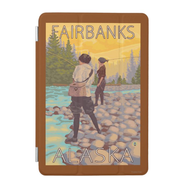 Women Fly Fishing - Fairbanks, Alaska iPad Mini Cover (Front)