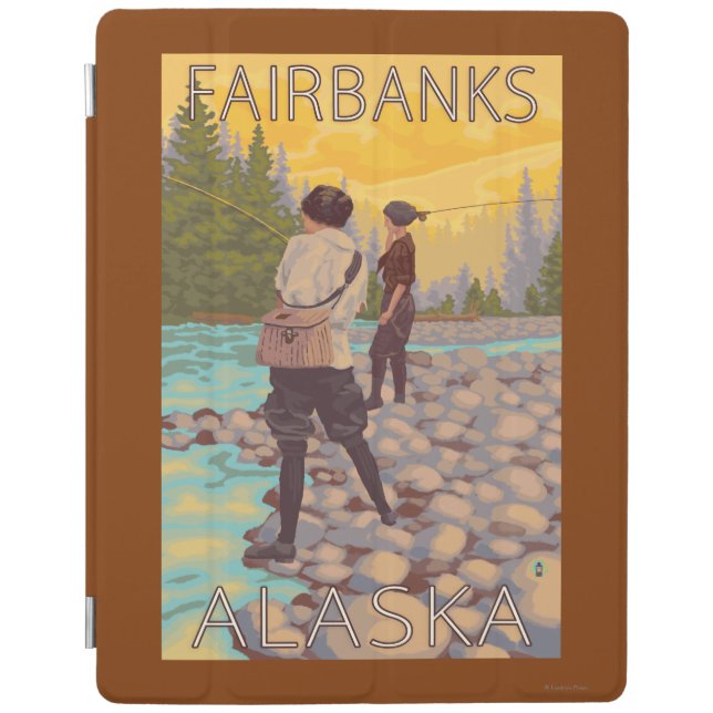 Women Fly Fishing - Fairbanks, Alaska iPad Smart Cover (Front)