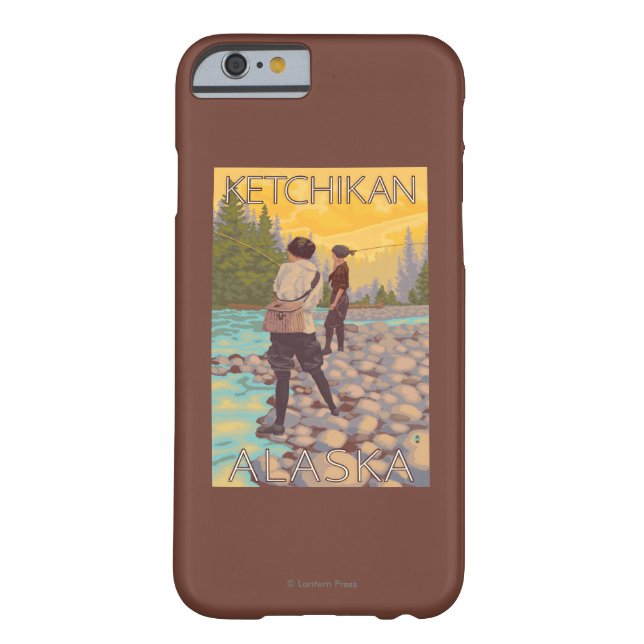 Women Fly Fishing - Ketchikan, Alaska Case-Mate iPhone Case (Back)