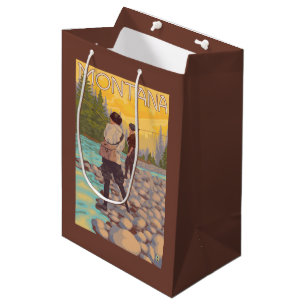 Women Fly Fishing - Montana Medium Gift Bag