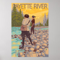 Women Fly Fishing - Payette River, Idaho