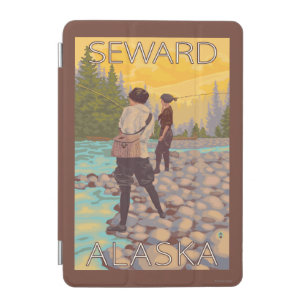 Women Fly Fishing - Seward, Alaska iPad Mini Cover