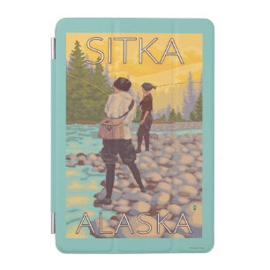Women Fly Fishing - Sitka, Alaska iPad Mini Cover