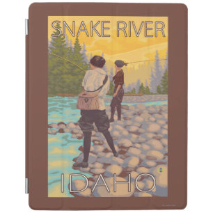 Women Fly Fishing - Snake River, Idaho iPad Smart Cover