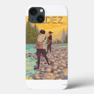 Women Fly Fishing - Valdez, Alaska iPhone 13 Case