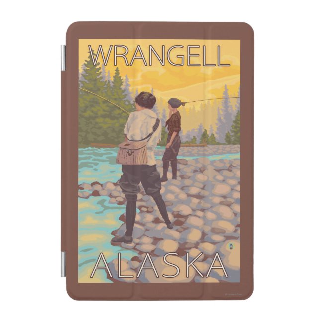 Women Fly Fishing - Wrangell, Alaska iPad Mini Cover (Front)
