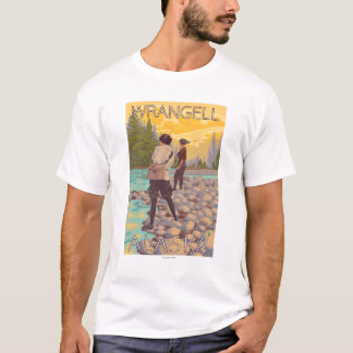 Women Fly Fishing - Wrangell, Alaska T-Shirt