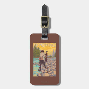 Women Fly Fishing - Wyoming Luggage Tag