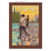 Women Fly FishingIdahoVintage Travel Poster (Front)