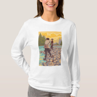 Women Fly FishingNew Mexico T-Shirt