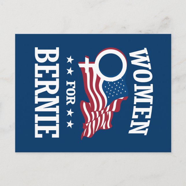 WOMEN FOR BERNIE SANDERS POSTCARD (Front)