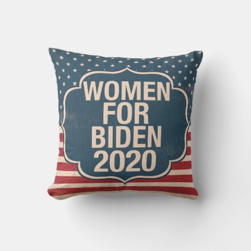 Women for Biden 2020 Throw Pillow