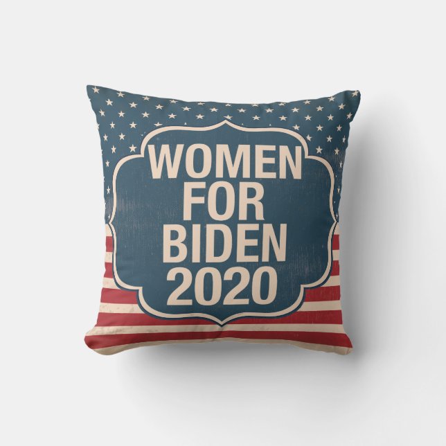 Women for Biden 2020 Throw Pillow (Front)