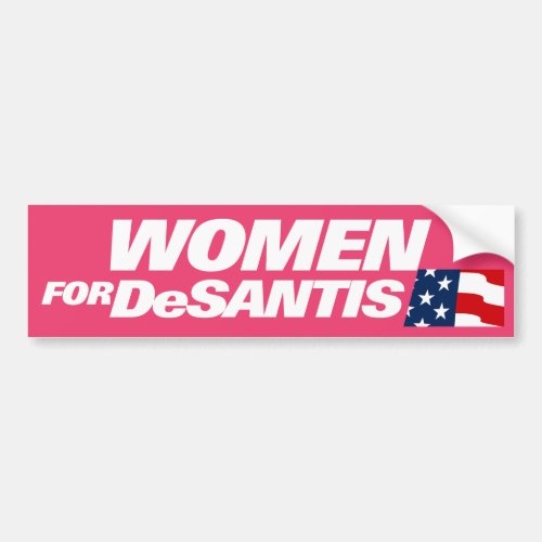 Women For DeSantis 2024 Bumper Sticker