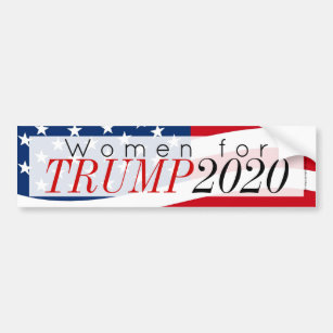 Women For Donald Trump President 2020 Bumper Sticker