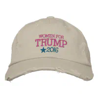 Women for Donald Trump President 2016 Embroidered Baseball Cap