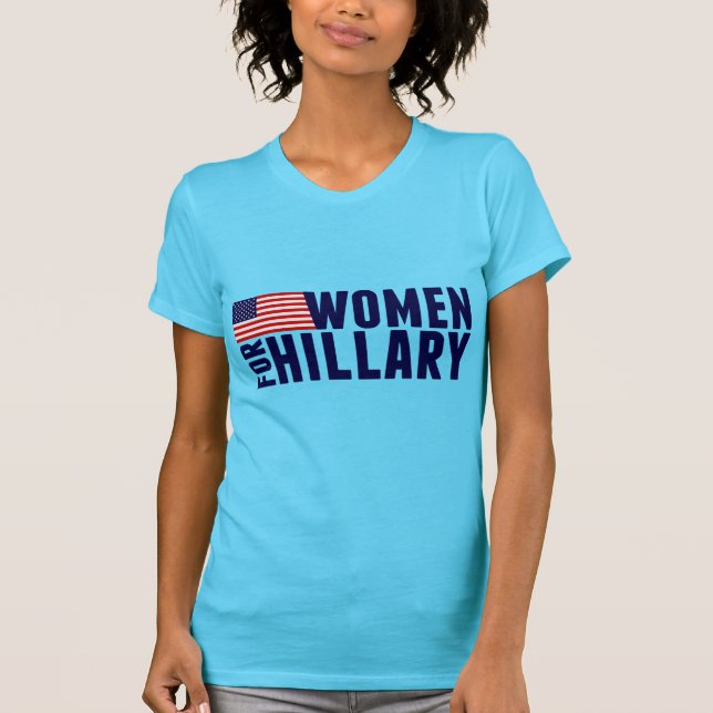 Women for Hillary Blue T-Shirt (Front)