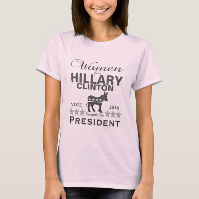 Women for Hillary Clinton T-Shirt (Front)