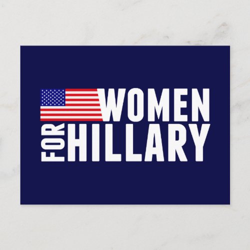 Women For Hillary Postcard