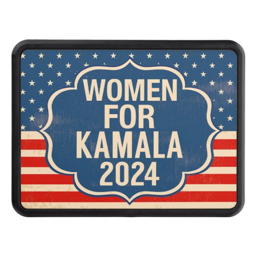 Women for Kamala 2024 Election American Flag Hitch Cover