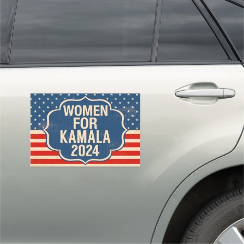 Women for Kamala 2024 Election Large Car Magnet