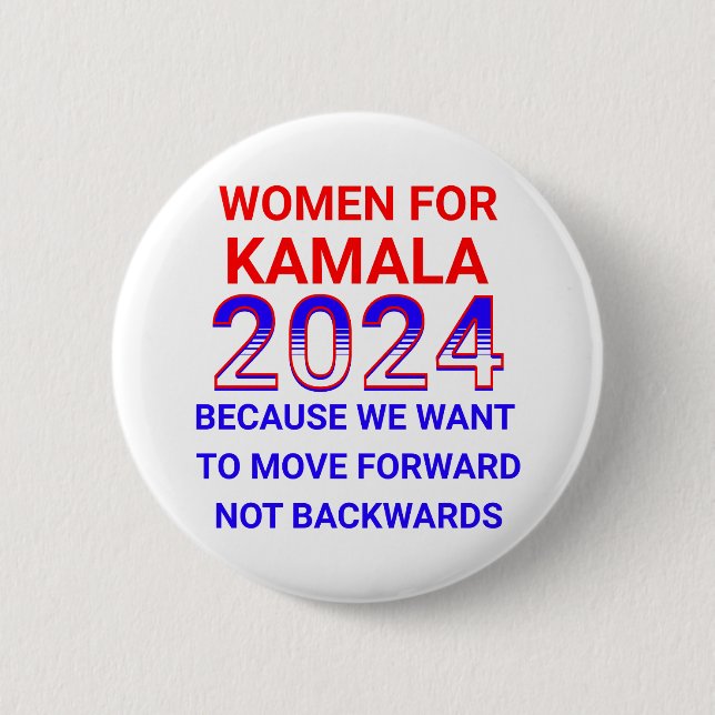 Women for Kamala Harris 2024 Election Button (Front)