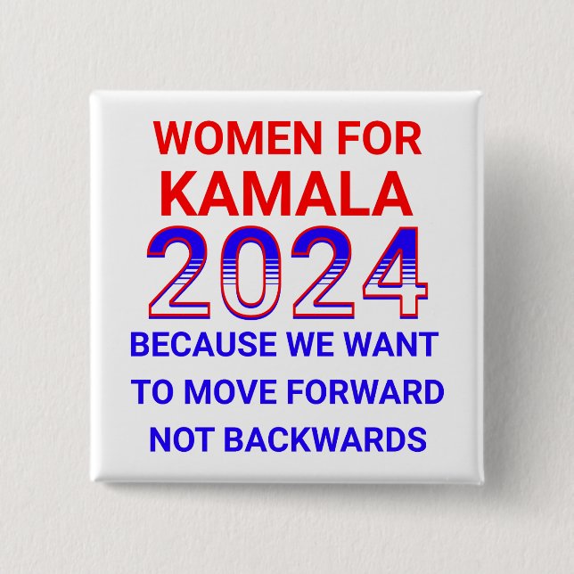 Women for Kamala Harris 2024 Election Button (Front)