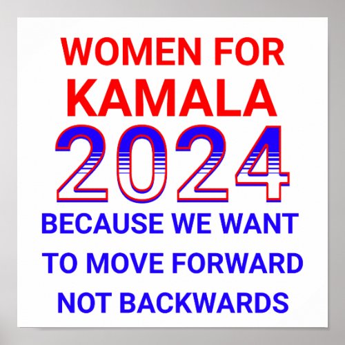 Women for Kamala Harris 2024 Election Poster