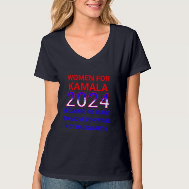 Women for Kamala Harris 2024 Election T-Shirt (Front)