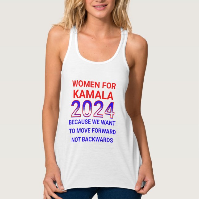 Women for Kamala Harris 2024 Election Tank Top (Front)