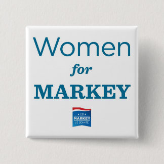 WOMEN FOR MARKEY PINBACK BUTTON