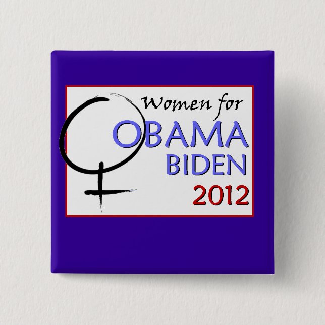 Women for Obama-Biden button (Front)