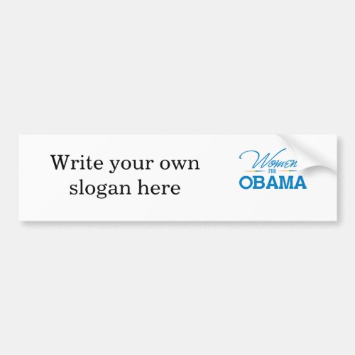 Women for Obama Bumper Sticker