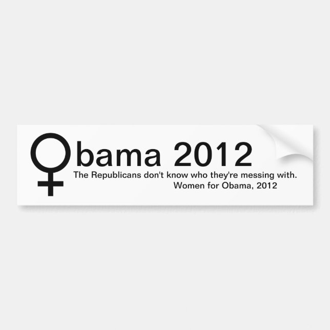 Women for Obama Bumper Sticker (Front)