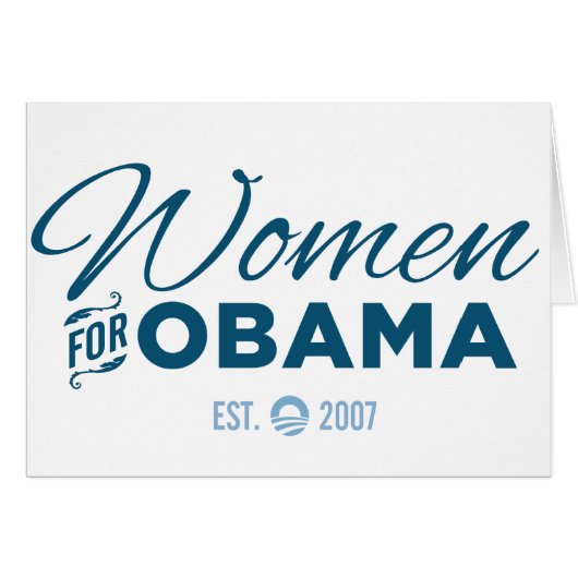 Women for Obama Cards (Front Horizontal)