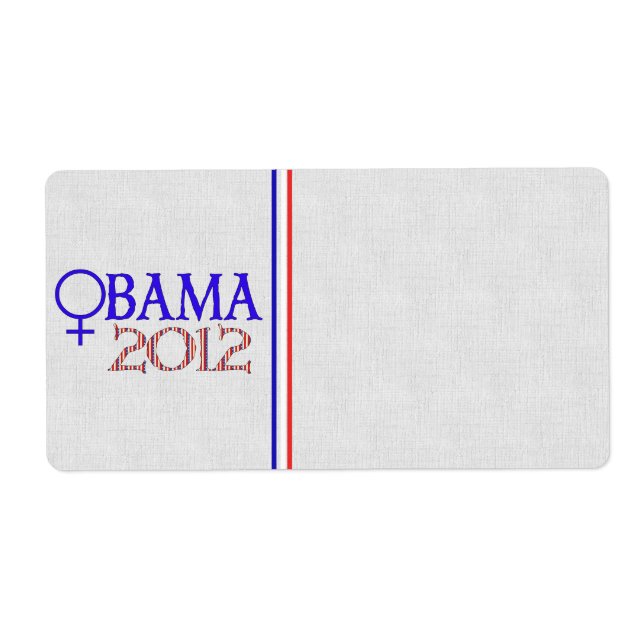 WOMEN FOR OBAMA LABEL (Front)