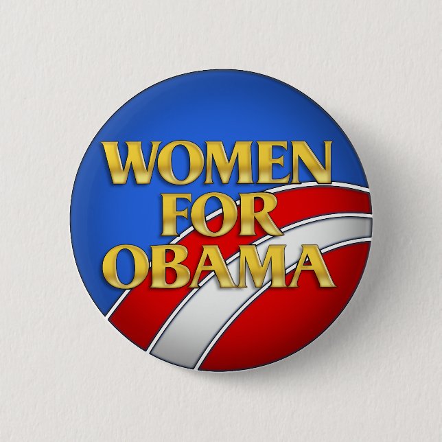 Women for Obama Pinback Button (Front)