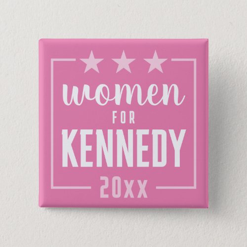 Women for RFK JR Kennedy _ 2024 pink design Button