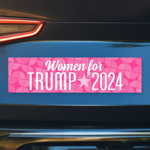Women for Trump 2024 Keep America Great Bumper Sticker