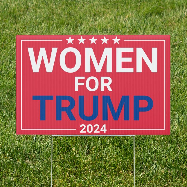Women For Trump 2024 Red Yard Sign (Creator Uploaded)