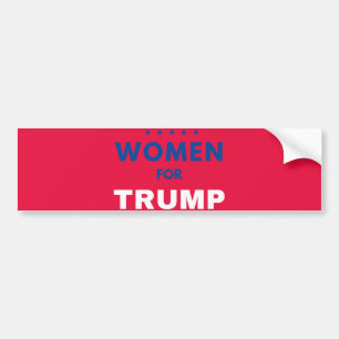 Women For Trump 2026 Bumper Sticker
