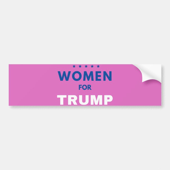 Women For Trump 2026 Bumper Sticker (Front)